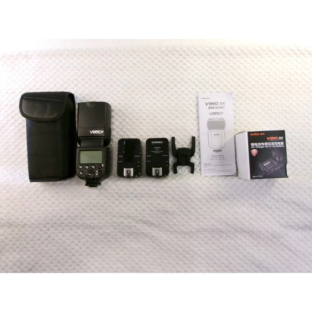 Godox V850II VING Camera Flash Kit Yongnuo YN622N II Triggers NO BATTERY / CASE